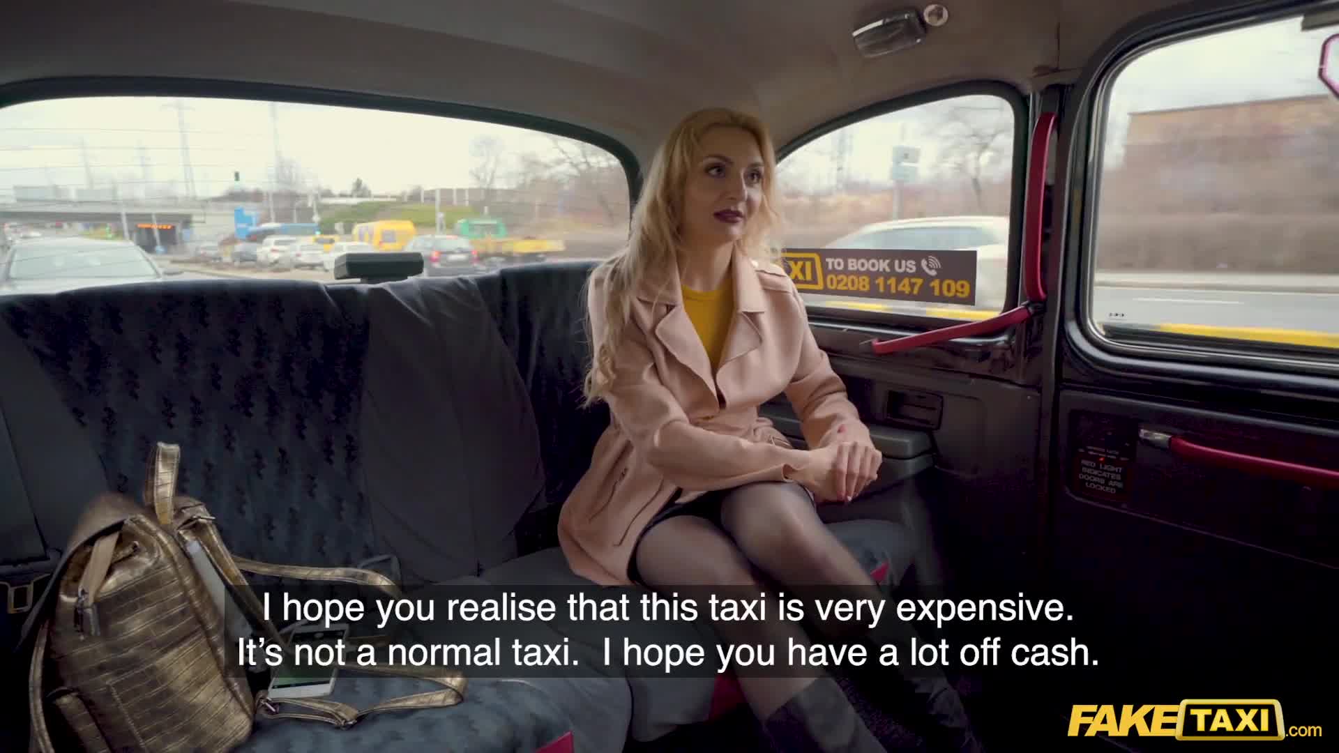 Skinny Tall Chick Stella Hard Fucked In Taxi